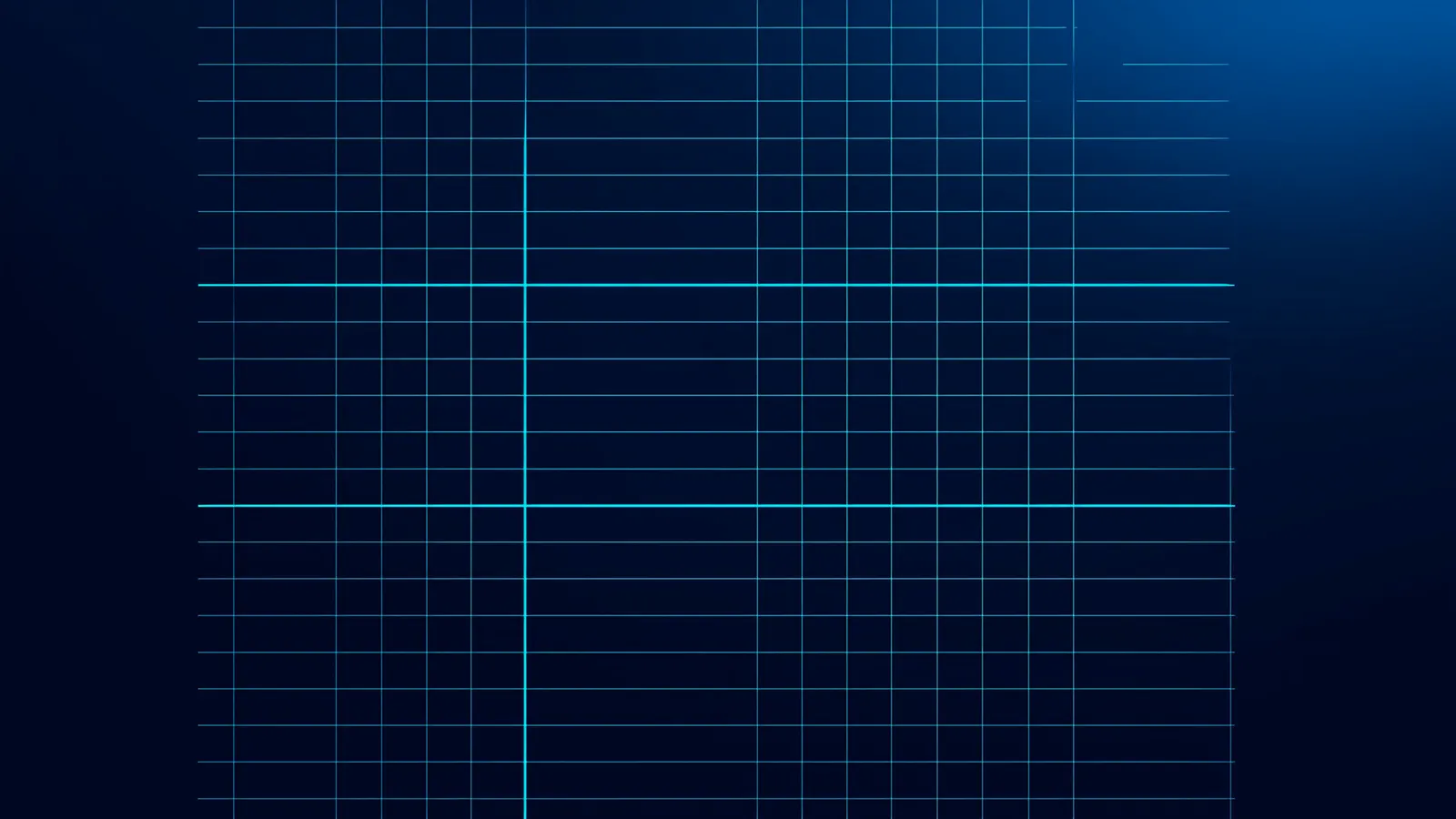 An immaculate ledger grid with softly reconciled glowing entries